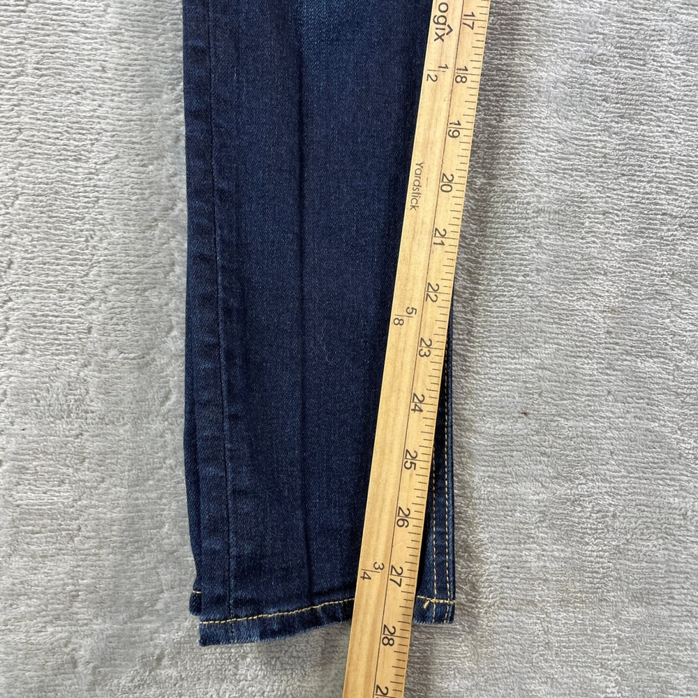 Rag Bone Jeans Skinny Womens 26 Blue Dark Wash Low Rise Whiskers Grunge Stretch - Picture 7 of 13
